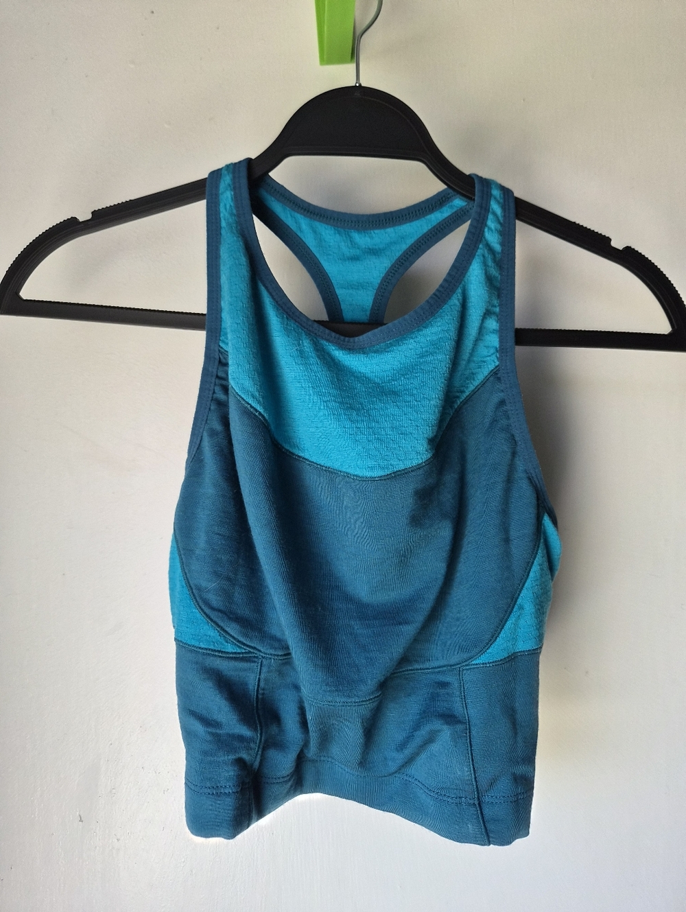 Icebreaker Cool-Lite Merino Racerback Tank Teal Blue Women's M Athletic Sports